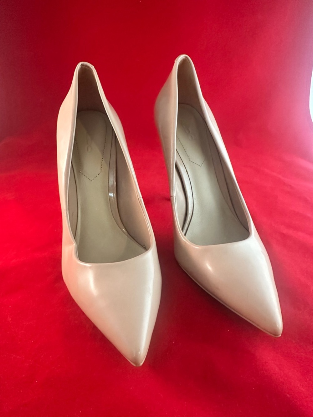 Aldo Blush Patent Pointed-Toe Pumps